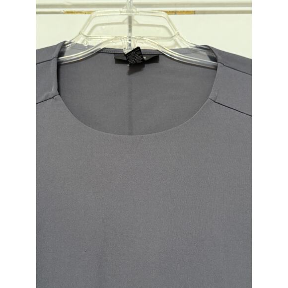 Alfani Solid Gray Sheer Tunic, Size M - Picture 4 of 5